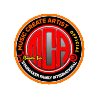 a logo for a music create artist official starmaker family international