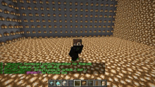 a screenshot of a minecraft game that says connected using pickaxe chat