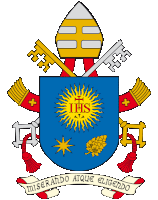 a coat of arms with the words miserando atque eligendo on a white background