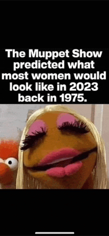 the muppet show predicted what most women would look like in 2022 back in 1975 .