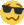 a yellow smiley face with a mustache and sunglasses on .