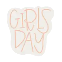 a sticker that says girl 's day on it