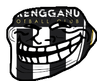 a drawing of a troll face with the word kengganu on it