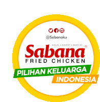 a logo for sabana fried chicken which is in indonesia