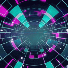 a computer generated image of a tunnel with a heart in the center