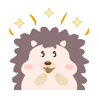 Hedgehog Cute Sticker