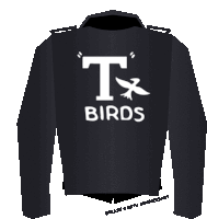 a black jacket with the words t birds on it