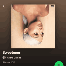 ariana grande 's sweetener album is displayed on spotify