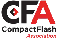 a logo for the cfa compactflash association is shown