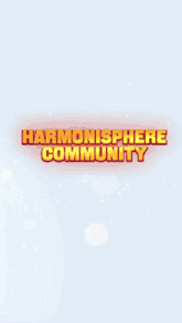a logo for the harmonisphere community hsc is displayed