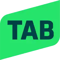 a green tab logo with the word tab in black