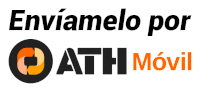 a logo for enviamelo por ath movil is shown on a white background