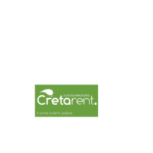 a green and white logo that says cretarent on it