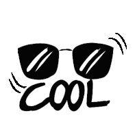 a pair of sunglasses with the word cool written on them