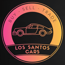 buy sell trade los santos cars logo with a car in the center