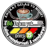 a sticker with a cup of coffee and the words " but first coffee "