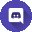 a discord icon in a purple circle with a speech bubble in the middle .