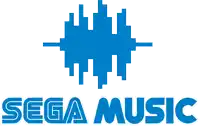 a logo for sega music with a sound wave on it