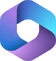 a blue and purple hexagon with a circle in the center