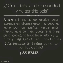 a quote in spanish that says se feliz