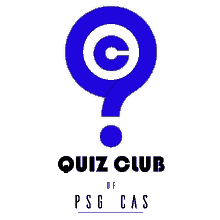 a blue question mark with the words quiz club of psg cas