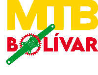 a logo for mtb bolivar shows a green crank