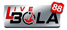 a logo for live bola with a red 88 on it