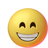 a yellow smiley face with a big smile on it 's face