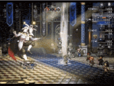 a screenshot of a video game with a few characters and a few numbers