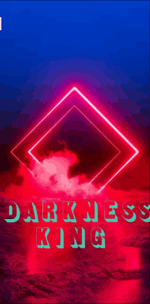 the word darkness is on a red background