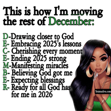 a poster that says ' this is how i 'm moving the rest of december ' at the top