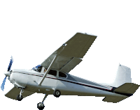 a small plane with a propeller is flying in the sky with a white background