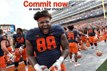 a football player with the number 88 on his uniform