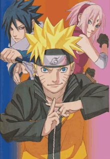 a group of anime characters including naruto sakura and sasuke