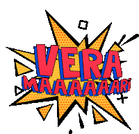 a comic book style logo for vera maaaaaari