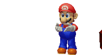 a cartoon character named mario with a red hat and overalls