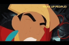 a cartoon character from the movie the emperor 's new groove is crying