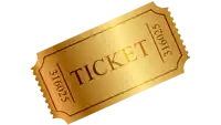 a gold ticket with the number 316025 on it