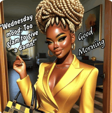 wednesday mood too glam to give a damn