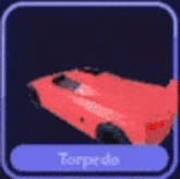 a red sports car is sitting on top of a dark blue background in a torpedo icon .