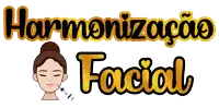 a logo for harmonizacao facial has a woman getting an injection