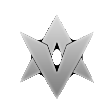 a silver star with the letter w in the middle of it