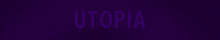 a purple background with the word utopia written on it