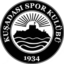 a black and white logo for kusadasi spor kulubu