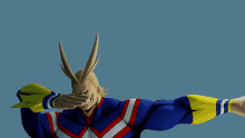 all might from my hero academia covering his face with his hands