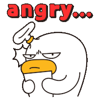 a cartoon of an angry bird with the word angry written above it