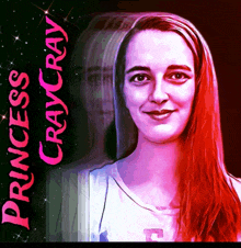 a painting of a woman with the words " princess craycray " on the bottom