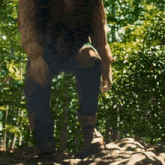 a woman in a leopard print shirt is squatting down