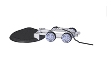 a drawing of a toy car with a remote control attached