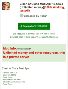 clash of clans mod apk 13.675.6 [ unlimited money ] 100 % working tested uploaded by heri01